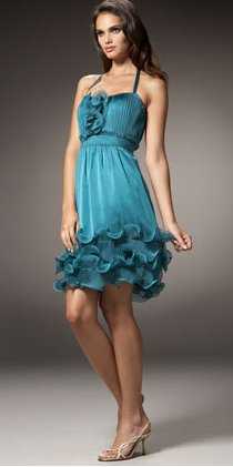 vestido turquesa