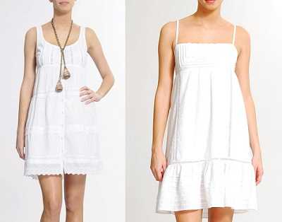 vestidos blanco corto casual