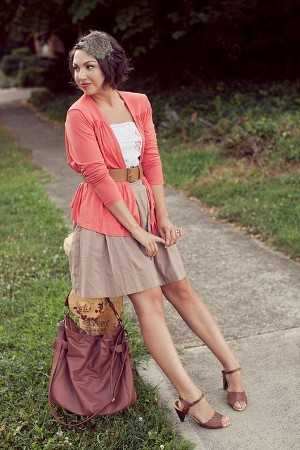 falda y blusa