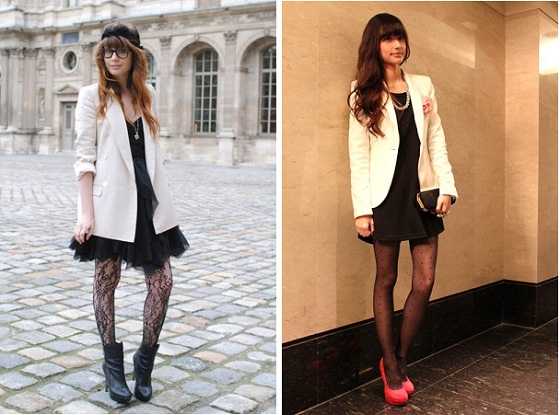 vestido-negro-blazer-blanco
