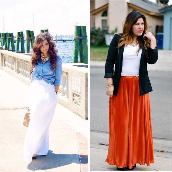 types maxi skirt